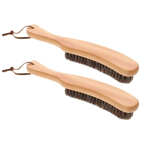 2 Pcs Retractable Blow Dusting Horsehair Brush Sweater Felt Hat