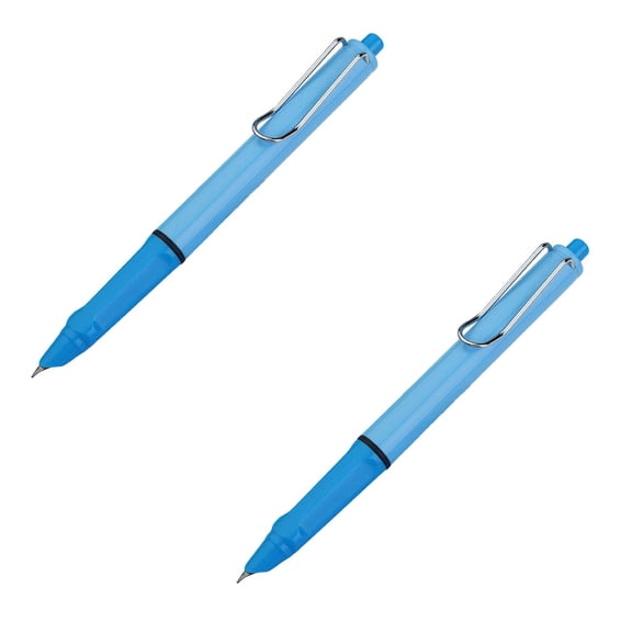 2 Pcs Retractable Fountain Pens, Push Type Refillable Fountain Pens, Anti-Skidding Inkless Writing Pen, Smooth Writing Quick-Drying Fountain Pens for Writing, 5.4"(without ink), Dark Blue