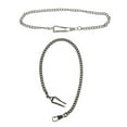 thumbnail image 1 of 2 Pcs Retro Antique Vintage Pocket Watch Chain, Silver & Bronze, 1 of 10