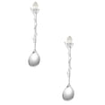 thumbnail image 1 of 2 Pcs Retro Spoons, Crystal Tea Spoons, Tiny Vintage Dessert Ice Cream Spoon Scoop Decorative Mini Tableware for Cafe, Home, Parties Office Supplies, 1 of 6