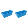 thumbnail image 1 of 2 Pcs Reusable Grill Liner 7 x 3.2 x 2.8 Inch for BBQ Pan, Silicone Grease Cup Replacement for Aluminum Foil, Catcher Liner Griddle Tray Accessories Blue, Grills and Outdoor Cooking, 1 of 4