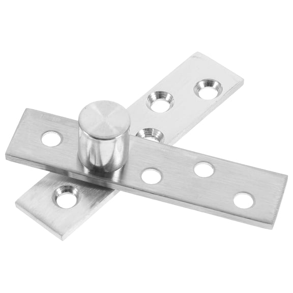 2 Pcs Revolving Wooden Door Hinge Cabinet Pivot Stainless Steel