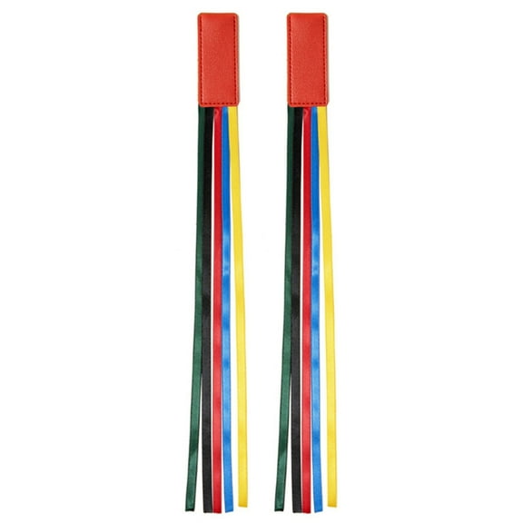 2 Pcs Ribbon Bookmarks Leather Page Markers Bible Bookmarks Reading Bookmarks Creative Bookmarks with Colorful Ribbons