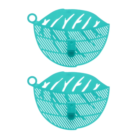 2 Pcs Rice Wash Tool, PP Plastic Food Strainer Clip-On Kitchen Colander for All Pot Pan Rice Pasta Washing Meat Vegetables Fruit, 14.5x10.5x2.8cm Blue