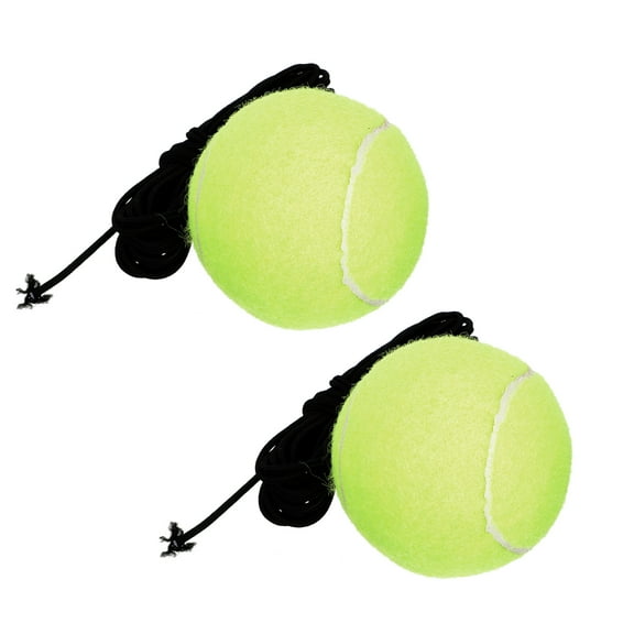 2 Pcs Rope Tennis Balls for Tenis Outdoor Playsets Trainer Rebounder Rubber Nylon Woolen Individual