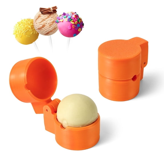 2 Pcs Round Cake Pop Mold Press Set, Baking Tools Accessories for Home Baking, Birthday Parties, Wedding Desserts
