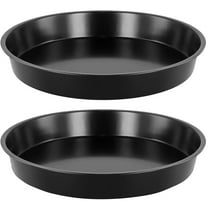 2 Pcs Round Pizza Baking Tray,Bexikou 7 inch Non Stick Round Baking Tray,Carbon Steel Pizza Pan,Heavy Duty Pizza Tray for Baking Oven, Making Pizza, Home Kitchen