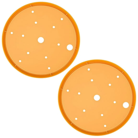 2Pcs Round Planter Inserts, 9.8" Plastic Flower Pot Fillers with Drainage Holes for Effective Drainage