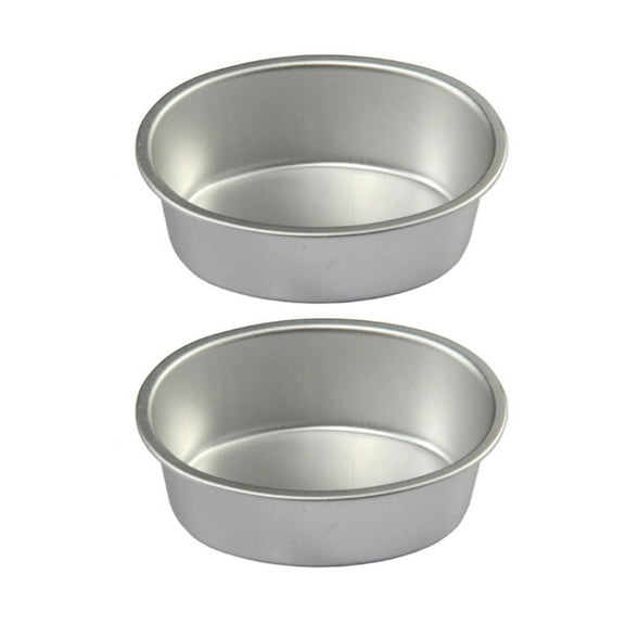 2 Pcs Round Shape Cheesecake Pan Non-Stick Cake Pan Aluminum Cheesecake Tin Moulds Baking Tray Bakeware Easy to Use