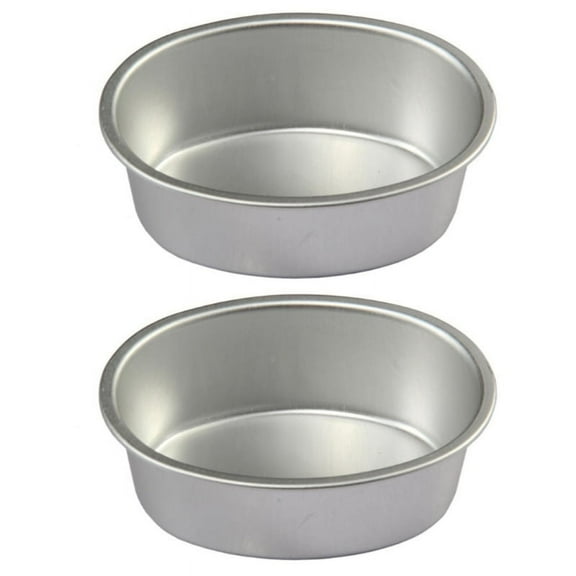 2 Pcs Round Shape Cheesecake Pan Non-Stick Cake Pan Aluminum Cheesecake Tin Moulds Baking Tray Bakeware Easy to Use