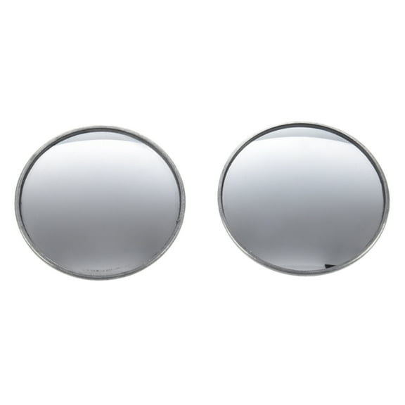 2 Pcs Round Stick-On Convex Blind Spot Mirror Set