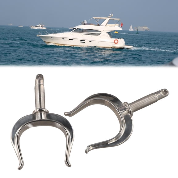 2 Pcs Rowlock 316 Stainless Steel For Marine Side Mount for Row Boat Dinghy