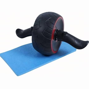 2 Pcs Rubber Abdominal Wheel Roller Set, Ab Carver Roller With Built-In Spring Resistance, Complete With Comfort Knee Mat, Core Training Equipment For Home Workouts, Ideal Fitness Gear For All Skill