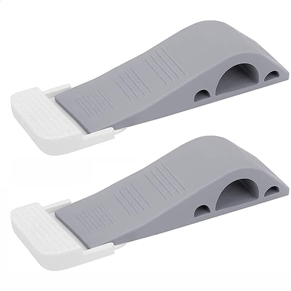 2 Pcs Rubber Doorstop with Support, for All Types of Floors and Carpets, Resistant