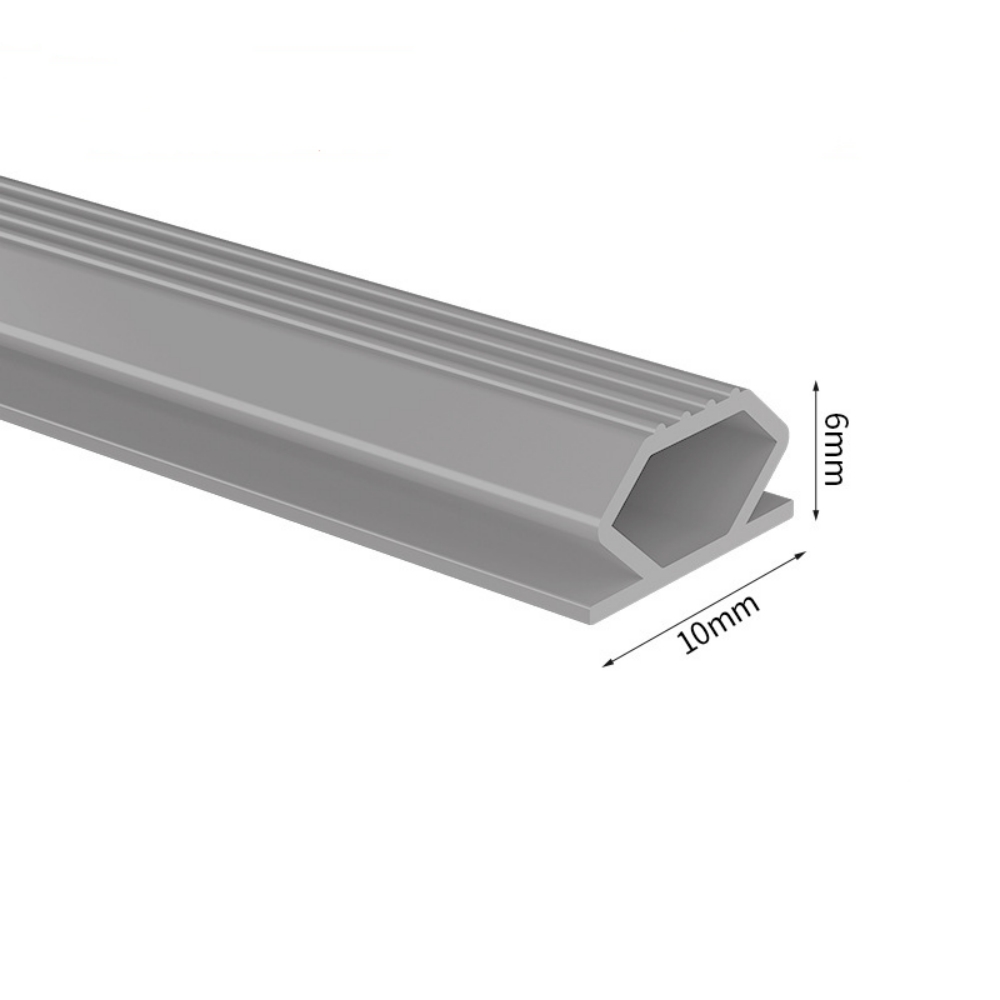 2 Pcs Rubber Weather Stripping Door Seal Strip, MODANU D Shape Door Rubber Weather Seal Strip