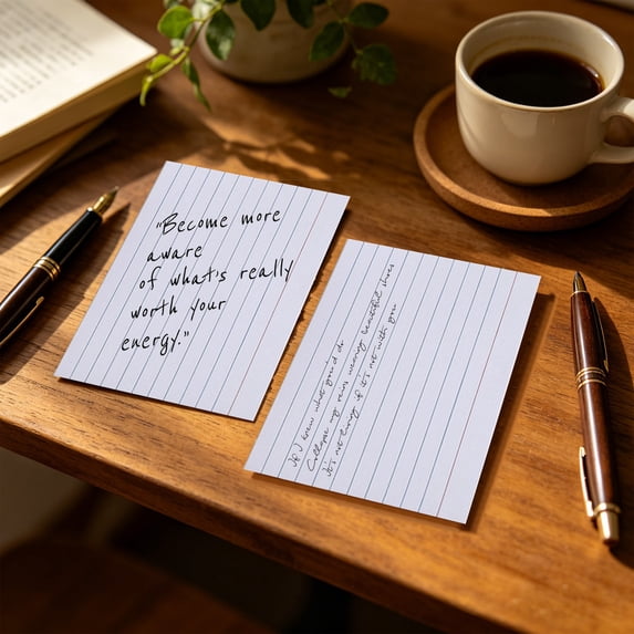 2 Pcs Ruled Lined Index Cards and Index Cards with Key Hole, 2.99x4.92 Inches, White, Flashcards for Recipe Note Cards, 400 Sheets (200 Sheets Each)