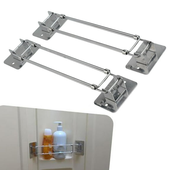 2 Pcs Rv Storage Rod Retractable Length Multi-Function Hanging Organizer for Rvs 2Pcs