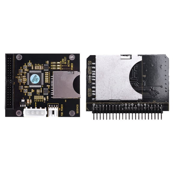 2 Pcs SD SDHC SDXC Card To IDE 3.5Inch Male Adapter 40Pin & 44-Pin