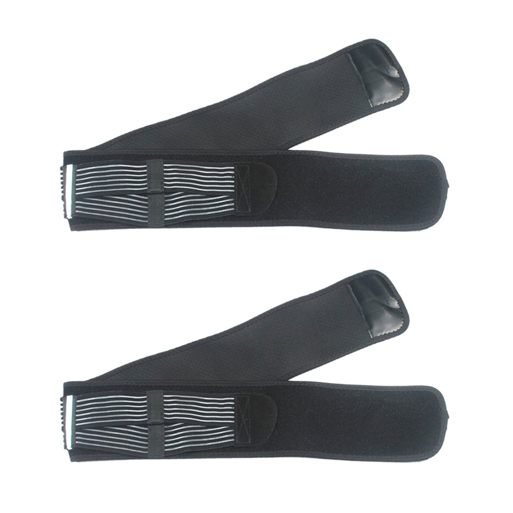 2 Pcs Sacroiliac SI Belt Lower Back Support Brace for Men and Women Black