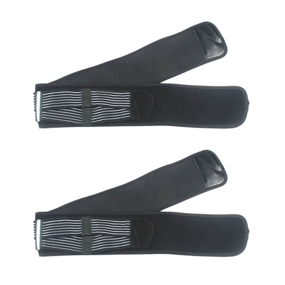 2 Pcs Sacroiliac SI Belt Lower Back Support Brace for Men and Women Black