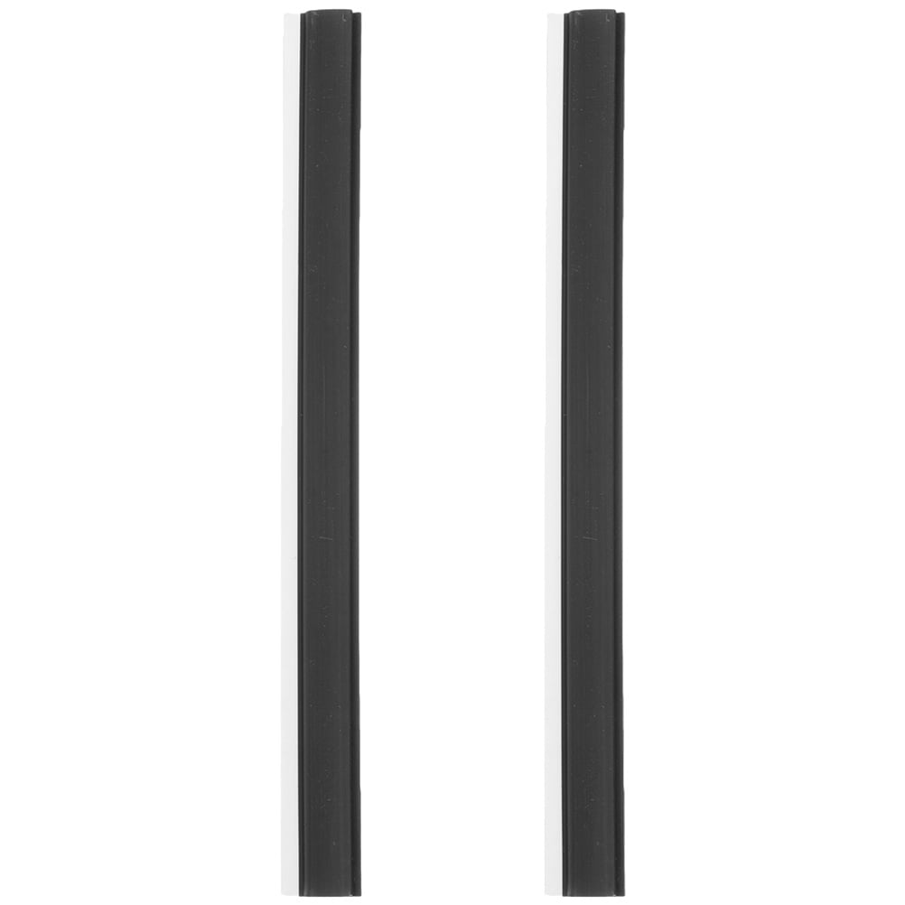 2 Pcs Saftey Dustpan Rubber Strip Ash Bucket Edge Garbage Shovel