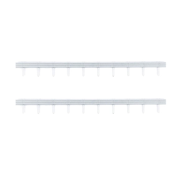 2 Pcs Scenery Architecture Railings Miniature Fences Diorama Models Realistic Detail for HO Scale Train Set Projects