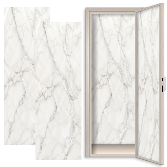 2 Pcs School Locker Magnetic Wallpaper 12" x 36" Marble Reusable Removable Locker Accessories Back to School Supplies