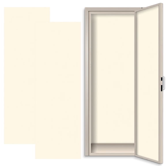 2 Pcs School Locker Magnetic Wallpaper 12" x 36" Plain Pastel Yellow color Reusable Removable Locker Accessories Back to School Supplies