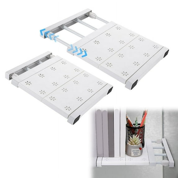 2 Pcs School Locker Shelf Organizer - Adjustable Locker Divider Mate Easy to Install for Extending Locker Use Space