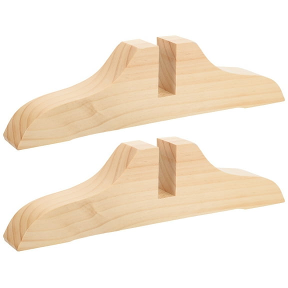 2pcs Wooden Stand Screen Panel Feet for Room Divider Bracket Partition Base