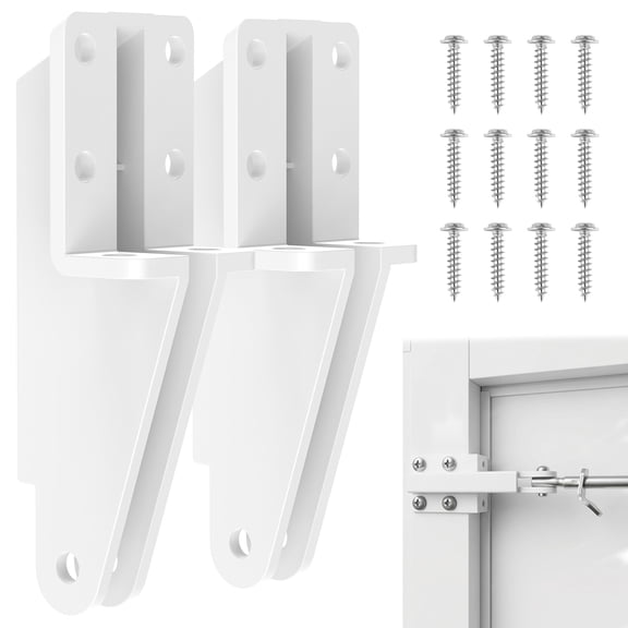 2 Pcs Screen Door Jamb Bracket Plastic Storm Door Closer Bracket Hardware Replacement for Repairing Easy to Install
