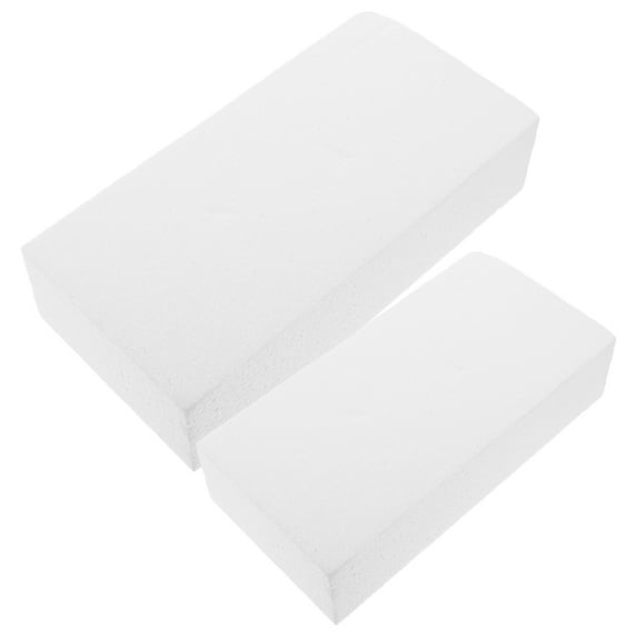 2 Pcs Sculpting Foam Blocks Polystyrene Rectangular DIY Crafts