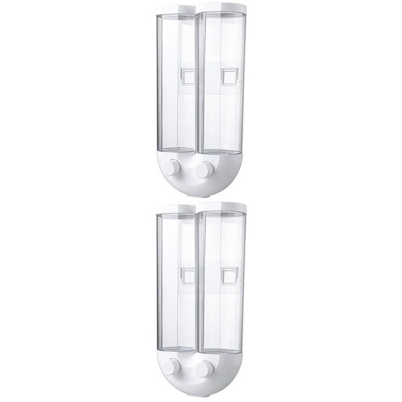 2 Pcs Airtight Sealed Jar Nut Organizer and Candy Dispenser Rice Storage Container