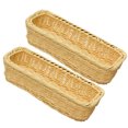 thumbnail image 1 of STRANDCHIC Multipurpose Beige Woven Basket for Cutlery and Home Storage 2Pcs, 1 of 6