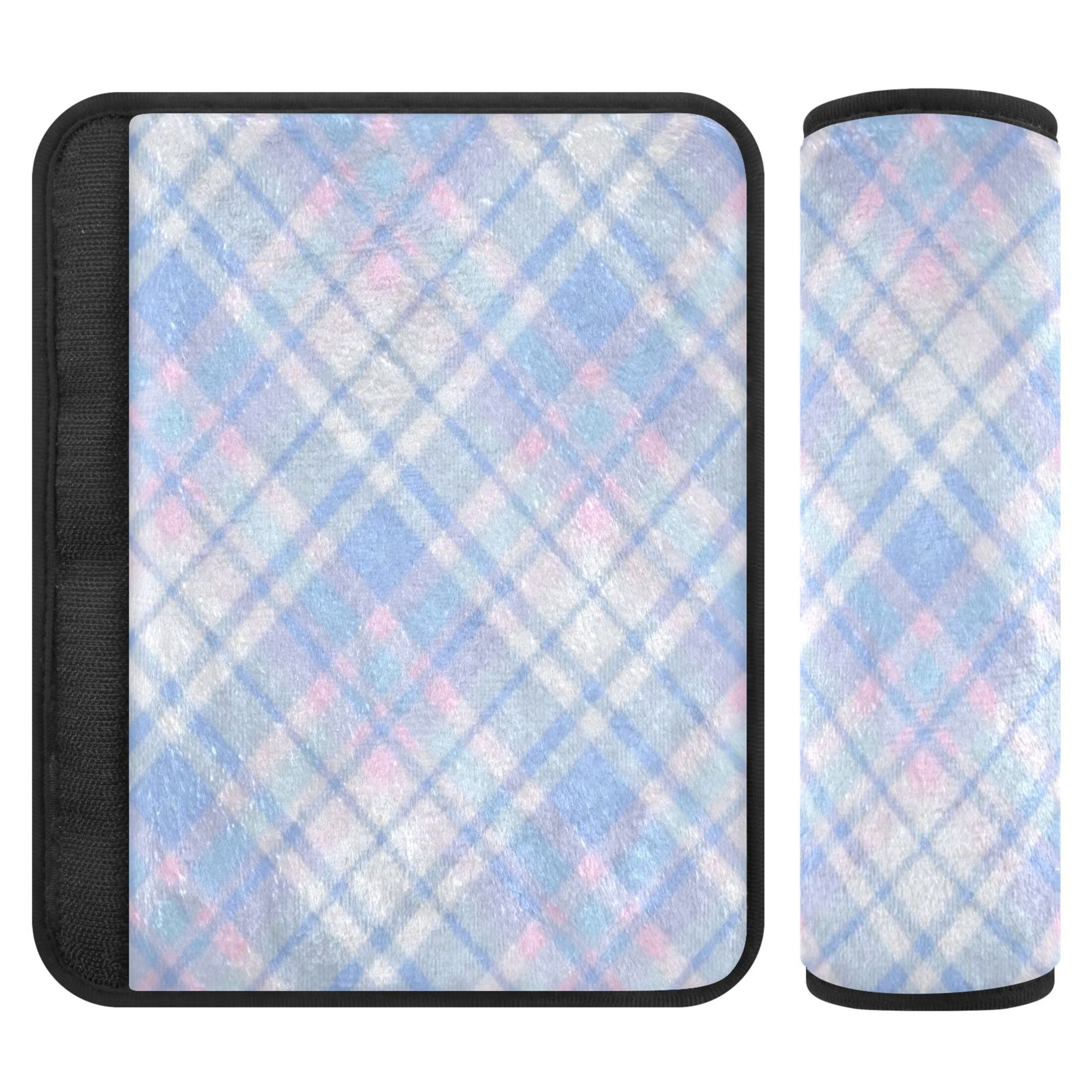 2 Pcs Seat Belt Cover Pad for Car 10×7.7 Inch Soft Flannel Car Seat