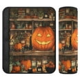 thumbnail image 1 of 2 Pcs Seat Belt Strap Covers Pad for Car Soft Flannel Car Seat Belt Shoulder for All Cars Halloween Grocery, 1 of 8
