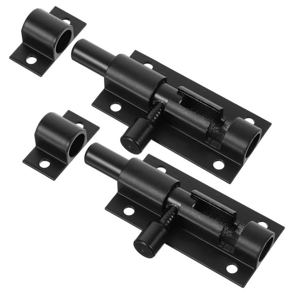 2 Pcs Security Door Latch Locks for Doors Bolts Gate Latches Slide Wooden Fence Hardware Chain