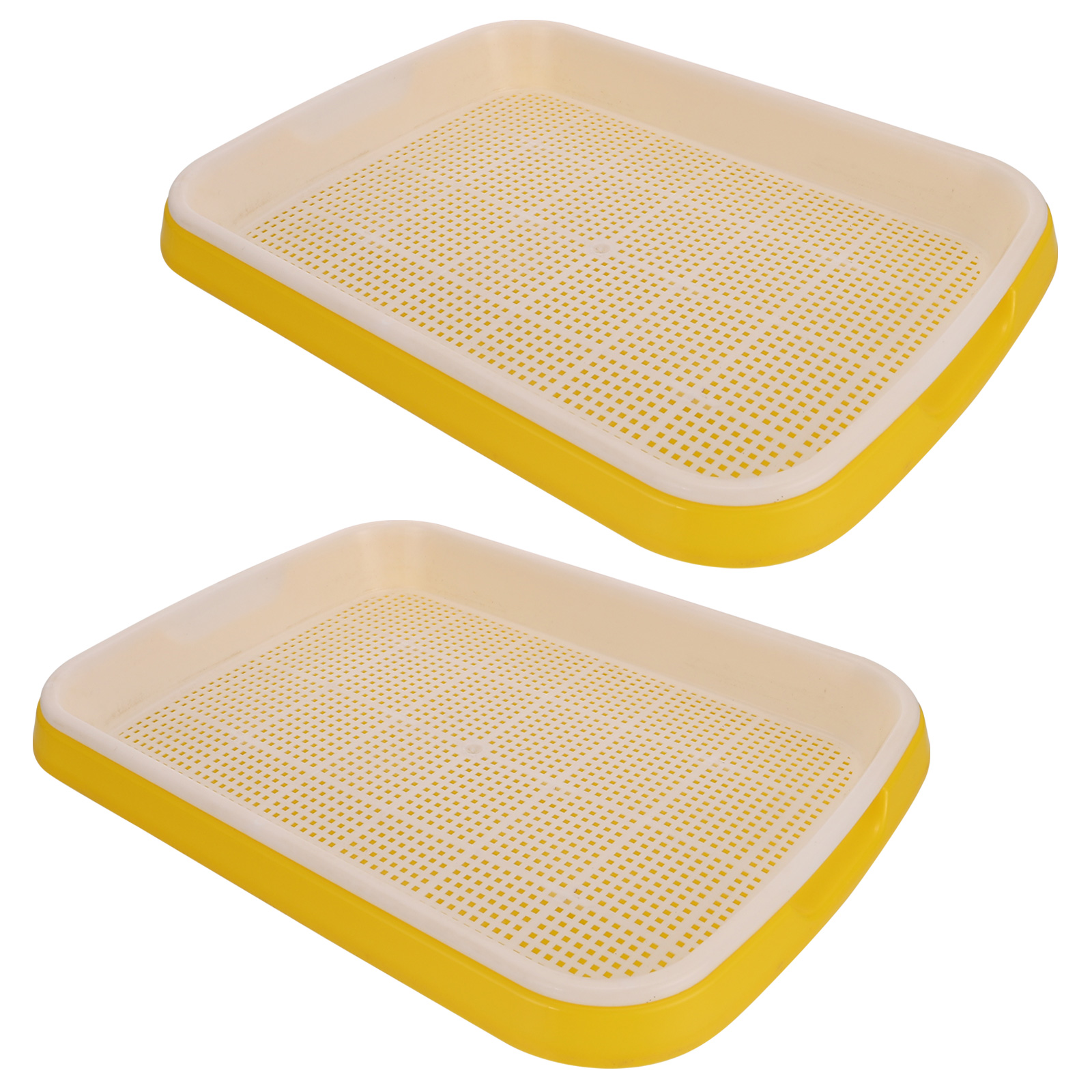 2 Pcs Seedling Tray Plastic Tray Planting Vegetable Starter Plate