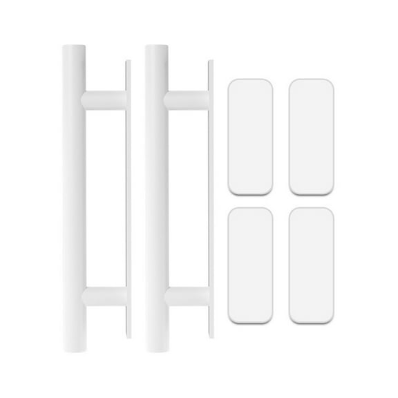 2 Pcs Self-Adhesive Cabinet Pull Universal Drawers Handle Plastic Furniture Handles for Wardrobes Sliding Door