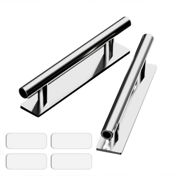 2 Pcs Self-Adhesive Cabinet Pull Universal Drawers Handle Plastic Furniture Handles for Wardrobes Sliding Door