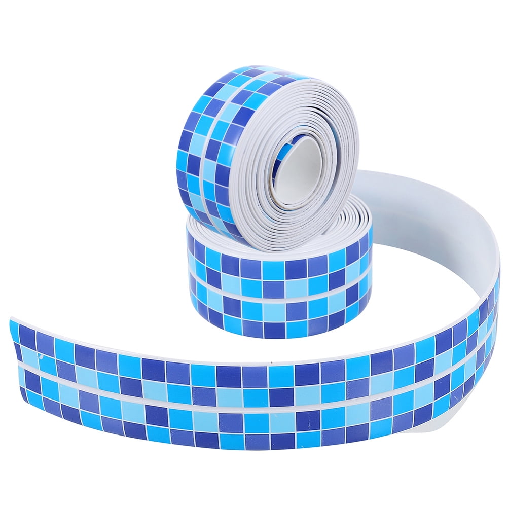 2 Pcs Self Adhesive Caulk Strip Bath Bathroom Sealant Sealing Bathtub ...