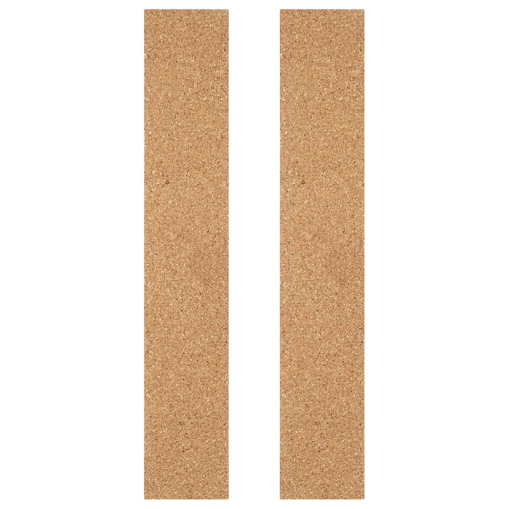 2 Pcs Selfadhesive Cork Strips Bulletin Batten Frameless Memo Board