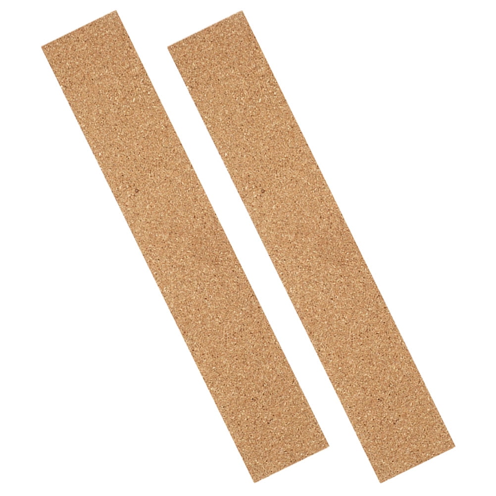 2 Pcs Selfadhesive Cork Strips Memo Board Batten Decor Office Bulletin