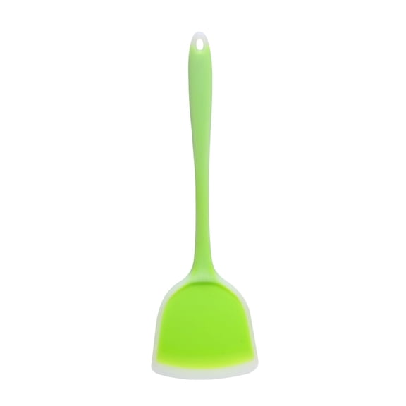2 Pcs Semi-transparent Colored Silicone Spatula, Non-Stick Chinese Wok Spatula Cooking Spoon, Heat Resistant 446°F Kitchen Utensils