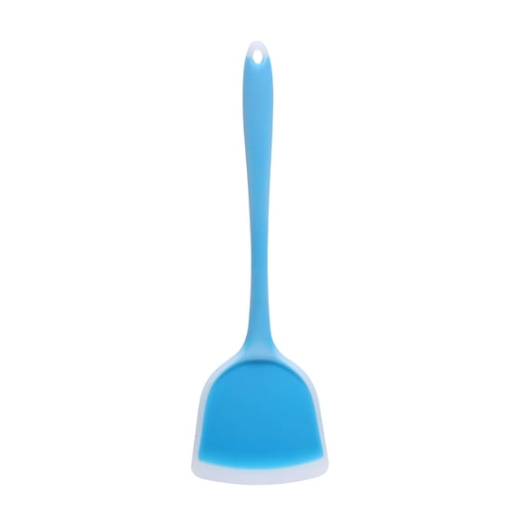 2 Pcs Semi-transparent Colored Silicone Spatula, Non-Stick Chinese Wok Spatula Cooking Spoon, Heat Resistant 446°F Kitchen Utensils