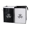 thumbnail image 1 of 2 Pcs Separate Recycling Waste Bags,Recycle Waste Bag for Kitchen Home,Recycling Organizer,Reusable Recycling Bags,Indoor Recycling Trash Sorting Organizer,Reusable And Waterproof,(B,12x12x17 in), 1 of 8