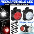 thumbnail image 1 of 2 Pcs Set | Bicycle Headlight + Warning Tail Light, Rechargeable LED Mountain Bike Light, Outdoor Cycling Emergency Light Accessories, 1 of 12