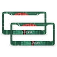 thumbnail image 1 of 2 Pcs Set Cute Penguin in A Christmas Hat 2024 License Plate Cover Christmas Decorations License Plate Cover Frame Quality Aluminum Metal 2 Round Holes for Men/Women, 1 of 6