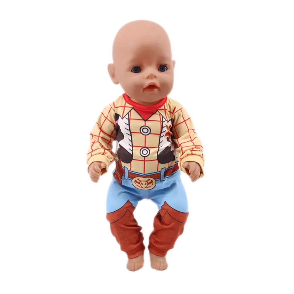 2 Pcs/Set=Shirts + Pants Doll Clothes Accessories；43CM Reborn New Born ...