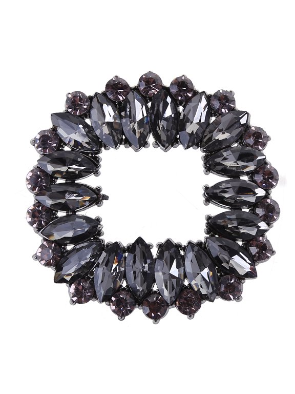 2 Pcs/Set Shoe Clip Zinc Alloy Square Hollow for Rhinestone Floral Glitter Luxur